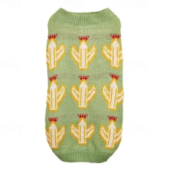 Dog Cat Sweater Jumper Cute Casual Winter Breathable Soft Washable Comfortable Outdoor Casual Daily Dog Clothing for Bichon Frise Pomeranian Baby Pet Papillon Small