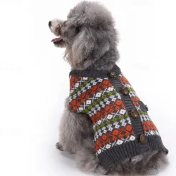 Dog Cat Sweater Jumper Cute Casual Winter Breathable Soft Washable Comfortable Outdoor Casual Daily Dog Clothing for Bichon Frise Pomeranian Baby Pet Papillon Small