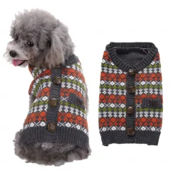 Dog Cat Sweater Jumper Cute Casual Winter Breathable Soft Washable Comfortable Outdoor Casual Daily Dog Clothing for Bichon Frise Pomeranian Baby Pet Papillon Small
