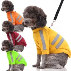 Dog Cat Sweatshirt Fashion Illuminated Winter Breathable Soft Washable Comfortable Outdoor Casual Daily Dog Clothing for Bichon Frise Pomeranian Baby Pet Papillon Small