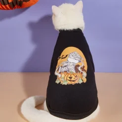 Dog Cat Sweatshirt Fashion Cute Winter Breathable Soft Washable Comfortable Outdoor Halloween Casual Daily Dog Clothing for Bichon Frise Pomeranian Baby Pet Papillon Small
