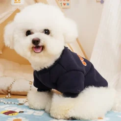 Dog Cat Sweatshirt Fashion Cute Winter Warm Soft Washable Comfortable Outdoor Sports Dog Clothing for Bichon Frise Poodle Pomeranian Baby Pet Papillon