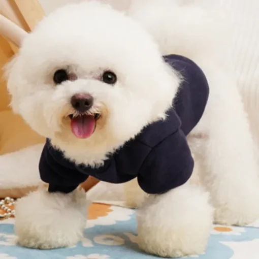 Dog Cat Sweatshirt Fashion Cute Winter Warm Soft Washable Comfortable Outdoor Sports Dog Clothing for Bichon Frise Poodle Pomeranian Baby Pet Papillon