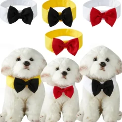 Dog Cat Tie / Bow Tie Fashion Cute Adjustable Waterproof Breathable Soft Washable Outdoor Casual Daily Dog Clothing for Bichon Frise Pomeranian Baby Pet Papillon Small