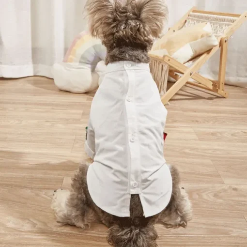 Dog Cat T-shirts Fashion Casual Winter Breathable Soft Washable Comfortable Outdoor Casual Daily Dog Clothing for Bichon Frise Pomeranian Baby Pet Papillon Small
