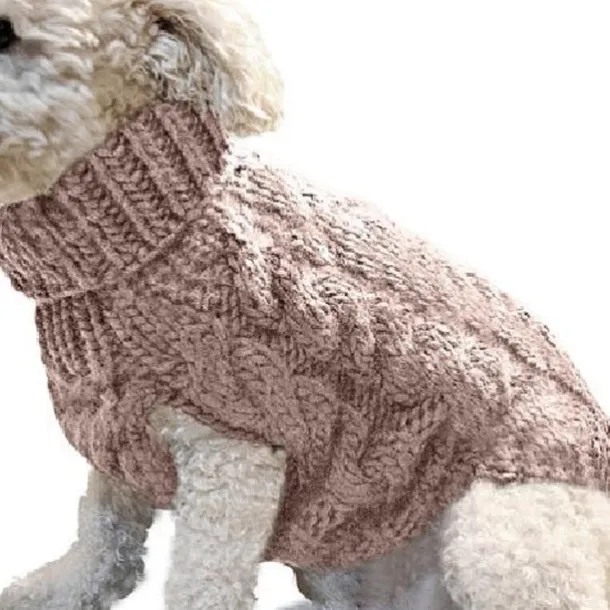 Dog Coat,Nmch Small Dog Sweaterss Knitted Pet Cat Dog Sweaters Warm Dog Sweatshirt Dog Winter Clothes Kitten Puppy Turtleneck Dog Sweaters(Blue,L)