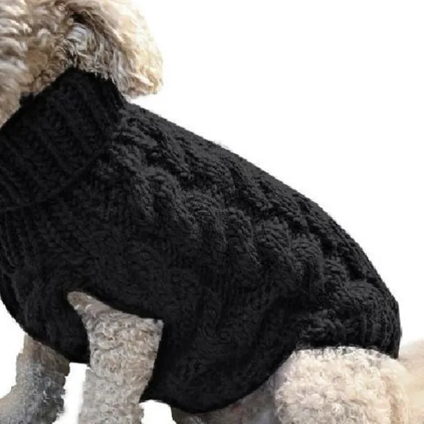 Dog Coat,Nmch Small Dog Sweaterss Knitted Pet Cat Dog Sweaters Warm Dog Sweatshirt Dog Winter Clothes Kitten Puppy Turtleneck Dog Sweaters(Blue,L)