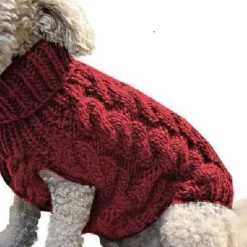 Dog Coat,Nmch Small Dog Sweaterss Knitted Pet Cat Dog Sweaters Warm Dog Sweatshirt Dog Winter Clothes Kitten Puppy Turtleneck Dog Sweaters(Blue,L)