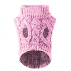 Dog Coat,Nmch Small Dog Sweaterss Knitted Pet Cat Dog Sweaters Warm Dog Sweatshirt Dog Winter Clothes Kitten Puppy Turtleneck Dog Sweaters(Blue,L)