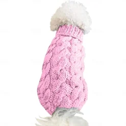Dog Coat,Nmch Small Dog Sweaterss Knitted Pet Cat Dog Sweaters Warm Dog Sweatshirt Dog Winter Clothes Kitten Puppy Turtleneck Dog Sweaters(Blue,L)