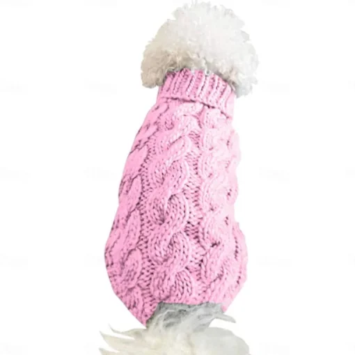 Dog Coat,Nmch Small Dog Sweaterss Knitted Pet Cat Dog Sweaters Warm Dog Sweatshirt Dog Winter Clothes Kitten Puppy Turtleneck Dog Sweaters(Blue,L)