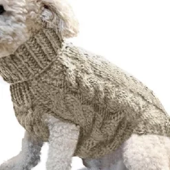 Dog Coat,Nmch Small Dog Sweaterss Knitted Pet Cat Dog Sweaters Warm Dog Sweatshirt Dog Winter Clothes Kitten Puppy Turtleneck Dog Sweaters(Blue,L)