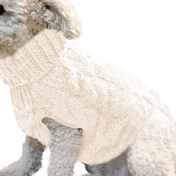 Dog Coat,Nmch Small Dog Sweaterss Knitted Pet Cat Dog Sweaters Warm Dog Sweatshirt Dog Winter Clothes Kitten Puppy Turtleneck Dog Sweaters(Blue,L)