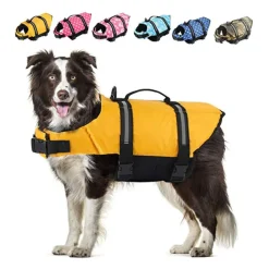 Dog Dog Life Jacket Reflective Adjustable Sports & Outdoors Safety Beach Pool Dog Clothing for Husky Golden Retriever Bichon Frise Pomeranian Small