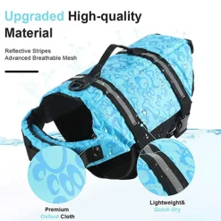 Dog Dog Life Jacket Reflective Adjustable Sports & Outdoors Safety Beach Pool Dog Clothing for Husky Golden Retriever Bichon Frise Pomeranian Small