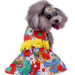 Dog Dress Dog Costume Puppy Clothes Party Sweet Style Classic Style Classic Casual Daily Summer Spring Fashion Dog Clothing
