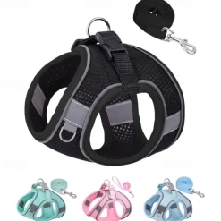 Dog Harness for Small Medium Dogs No Pull Puppy Harness and Leash Set Puppy Harness for Small Dogs Step in Harness for Small Dogs Small Dog Harness mesh Dog Harness.