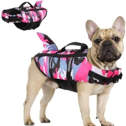 Dog Life Vest Dog Life Jacket Reflective Adjustable Safety Beach Pool Dog Clothing