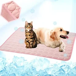 Dog Mat Cooling Summer Pad Mat For Dogs Cat Blanket Sofa Breathable Pet Dog Bed Summer Washable For Small Medium Large Dogs Car