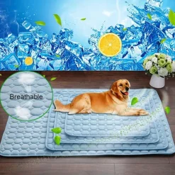 Dog Mat Cooling Summer Pad Mat For Dogs Cat Blanket Sofa Breathable Pet Dog Bed Summer Washable For Small Medium Large Dogs Car