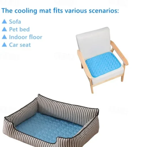 Dog Mat Cooling Summer Pad Mat For Dogs Cat Blanket Sofa Breathable Pet Dog Bed Summer Washable For Small Medium Large Dogs Car