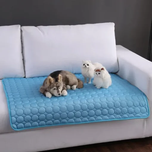 Dog Mat Cooling Summer Pad Mat For Dogs Cat Blanket Sofa Breathable Pet Dog Bed Summer Washable For Small Medium Large Dogs Car