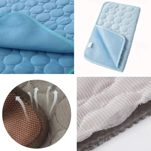 Dog Mat Cooling Summer Pad Mat For Dogs Cat Blanket Sofa Breathable Pet Dog Bed Summer Washable For Small Medium Large Dogs Car