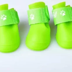 Dog Pets N / A Boots / Shoes Waterproof Solid Colored For Pets PU Leather slip resistant Purple