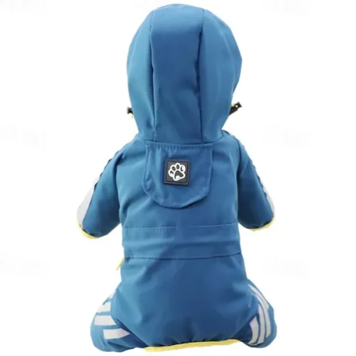 Dog Rain Coat Rain Jacket Fashion Reflective Waterproof Sports & Outdoors Safety Beach Pool Dog Clothing for Husky Golden Retriever Bichon Frise Pomeranian Small