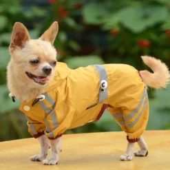 Dog Rain Coat Raincoat Puppy Clothes Rain Jacket Waterproof Windproof Waterproof Outdoor Dog Clothing for Bulldog Shiba Inu Pug Chihuahua Small