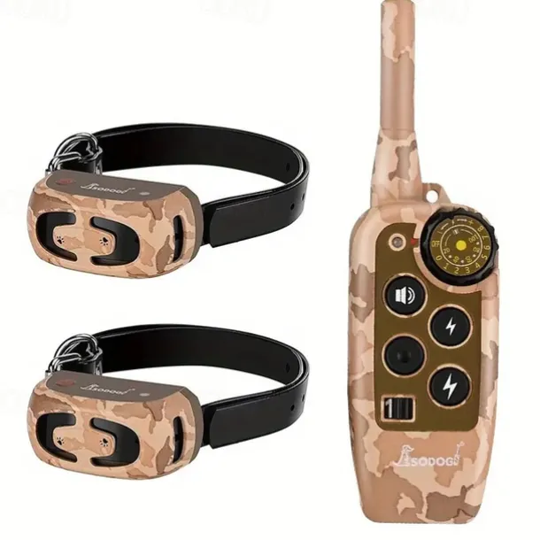 Dog Shock Collar Dog Training Collar With Remote 2000ft Waterproof Rechargeable Electric Training Collar