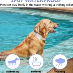 Dog Shock Collar Training Collar With Remote Control IP67 Waterproof Dog Collar For Large Medium And Small Dogs