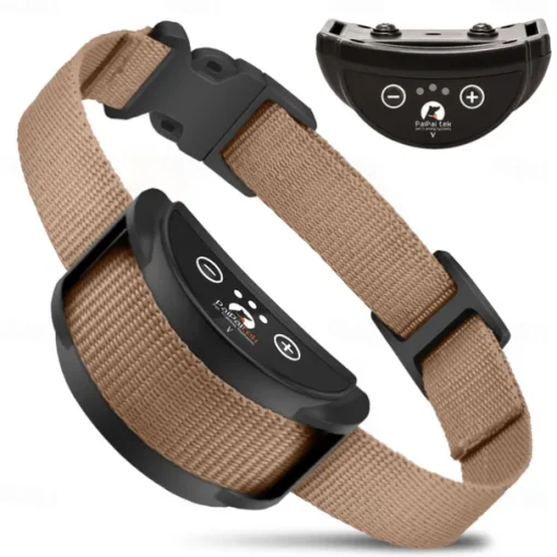 Dog Training Anti Bark Collar Shock Collar Anti Bark Device Simple Dog Multi-functional Dog Cat Pets Waterproof Anti Bark Automatic Rechargable Safety Nylon Behaviour Aids For Pets