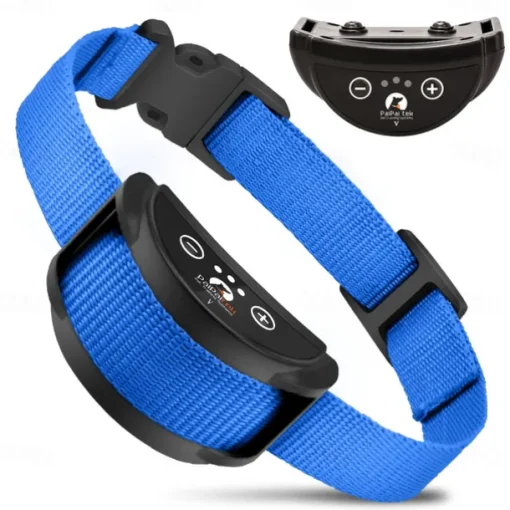 Dog Training Anti Bark Collar Shock Collar Anti Bark Device Simple Dog Multi-functional Dog Cat Pets Waterproof Anti Bark Automatic Rechargable Safety Nylon Behaviour Aids For Pets