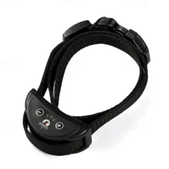 Dog Training Anti Bark Collar Shock Collar Anti Bark Device Simple Dog Multi-functional Dog Cat Pets Waterproof Anti Bark Automatic Rechargable Safety Nylon Behaviour Aids For Pets