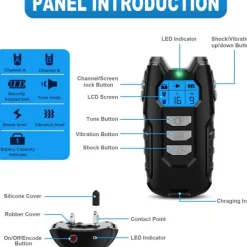 Dog Training Anti Bark Device Shock Collar For Dogs With Remote Remote Controlled Adjustable Electronic 2 Receiver Rechargeable Dog Shock Collar 3 Modes Beep Vibration Dog Pets Waterproof Rechargable