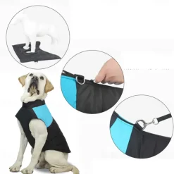 Dog Winter Coat Dog Fleece Hoodie Dog Vest Windproof Cold Weather Dog Clothes Pet Apparel for Small Medium Large Dogs