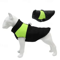 Dog Winter Coat Dog Fleece Hoodie Dog Vest Windproof Cold Weather Dog Clothes Pet Apparel for Small Medium Large Dogs