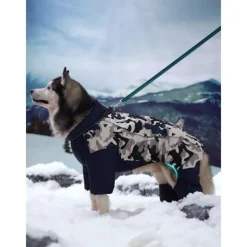 Dog Winter Coat Waterproof Windproof Reflective Dog Jacket Dog Cold Weather Clothes Pet Apparel for Extra Large Dogs