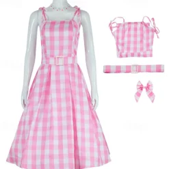 Doll Dress Retro Vintage Classic & Timeless 1950s Movie Cosplay for Women's Girls' Kid's Adults' Christmas Carnival Masquerade Bachelorette Party