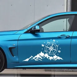 Doordash DIY Design Car Truck Decorative Stickers for SUV Mountain Adventurers Compass Cross-Country Rv Camper Car Accessories