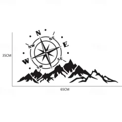 Doordash DIY Design Car Truck Decorative Stickers for SUV Mountain Adventurers Compass Cross-Country Rv Camper Car Accessories