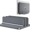 Double Desktop Stand Holder with Adjustable Dock Up to 17.3 inch Dock Version Vertical Laptop Stand