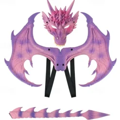 Dragon Halloween Wings Mask Party Costume Carnival Costume Party / Evening Cosplay Costume Kid's Boys' Girls' Carnival Children's Day Masquerade Party Halloween Masquerade Easy Halloween Costumes
