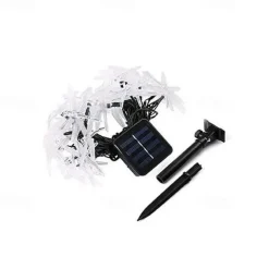 Dragonfly Solar String Lights Outdoor 6.5M 30LEDs Waterproof Solar Fairy Lights 8 Modes Decorative Lights for Patio Garden Yard Fence Wedding Christmas Party Warm White RGB Multicolor