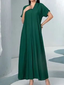Dress Sets Mother of the Bride Dress Elegant V Neck Floor Length Chiffon Long Sleeve with Sequin Lace