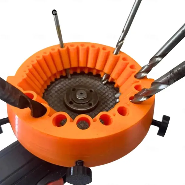 Drill Bit Sharpener, Angle Grinder Drill Bit Sharpener, Power Drill Bit Grinding Attachment, Handheld Drill Bit Sharpener for All Bits, Drill Bit Sharpener for Grinder 2 to 13 mm Drill Bits