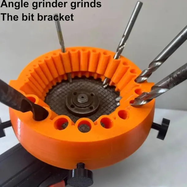 Drill Bit Sharpener, Angle Grinder Drill Bit Sharpener, Power Drill Bit Grinding Attachment, Handheld Drill Bit Sharpener for All Bits, Drill Bit Sharpener for Grinder 2 to 13 mm Drill Bits