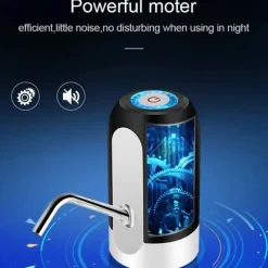 Drinking Fountain Water Bottle Pump Home Garden Automatic Switch One Click Kitchen Dining Room Mini Electric USB Charging