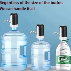 Drinking Fountain Water Bottle Pump Home Garden Automatic Switch One Click Kitchen Dining Room Mini Electric USB Charging